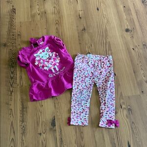 Gymboree Pink and White Kids Matching Set